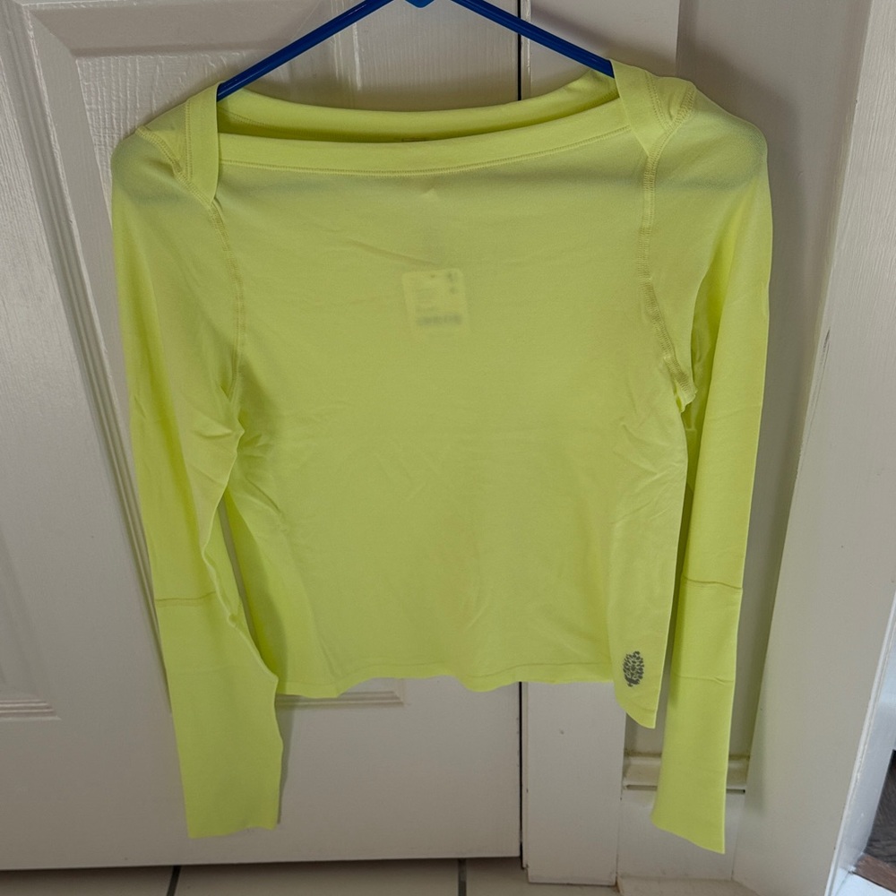 Free People Movement Up Next Long Sleeve Boatneck Top